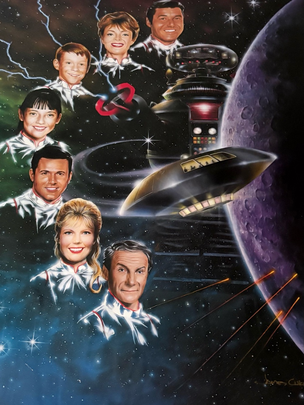 Vintage Sci‑Fi Lost in Space Poster James Cukr 1997